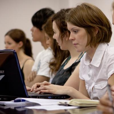 A meeting held during one of our international business internships.